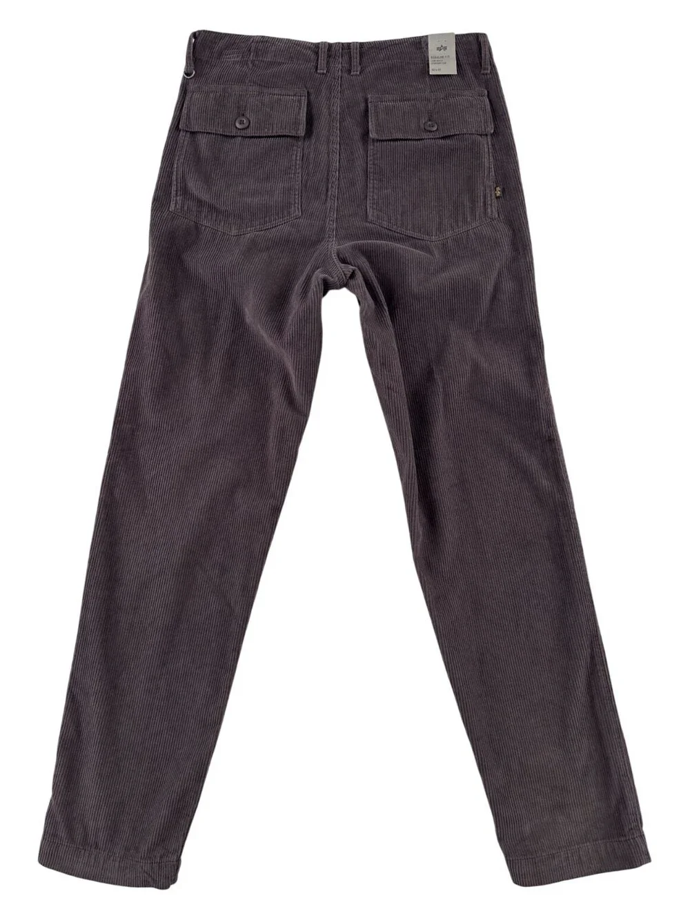NEW Alpha Industries Corduroy Fatigue Pant Chocolate 32/32 Regular Fit Low Waist